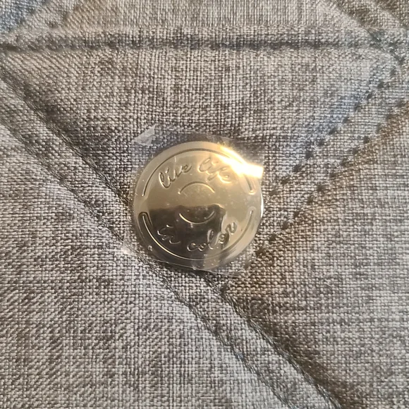 Lug Charcoal Quilted Wristlet - Picture 3 of 6